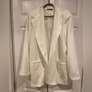 Ivory boohoo blazer